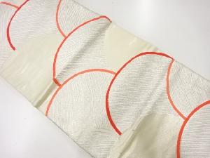 アンティーク　青海波模様織出し袋帯（材料）